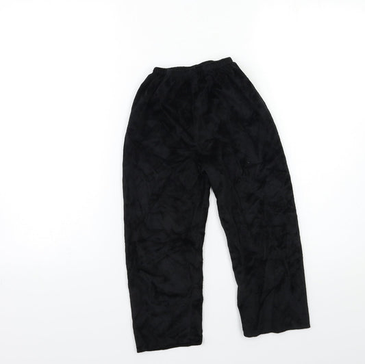 Halloween Boys Black Velour Pyjama Pants Size 3-4 Years