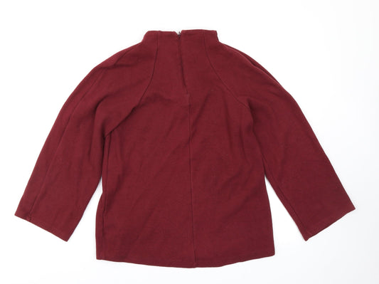 M&S Collection Womens Red Knit Pullover Jumper Size 10