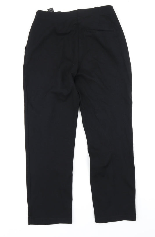 M&S Collection Womens Black Trousers Size 10 L25 in