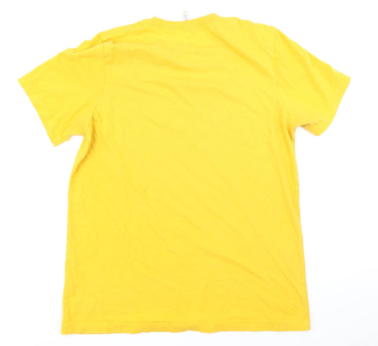 Canvas Mens Yellow T-Shirt Size L