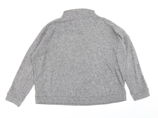 New Look Womens Grey Knit Pullover Jumper Size M