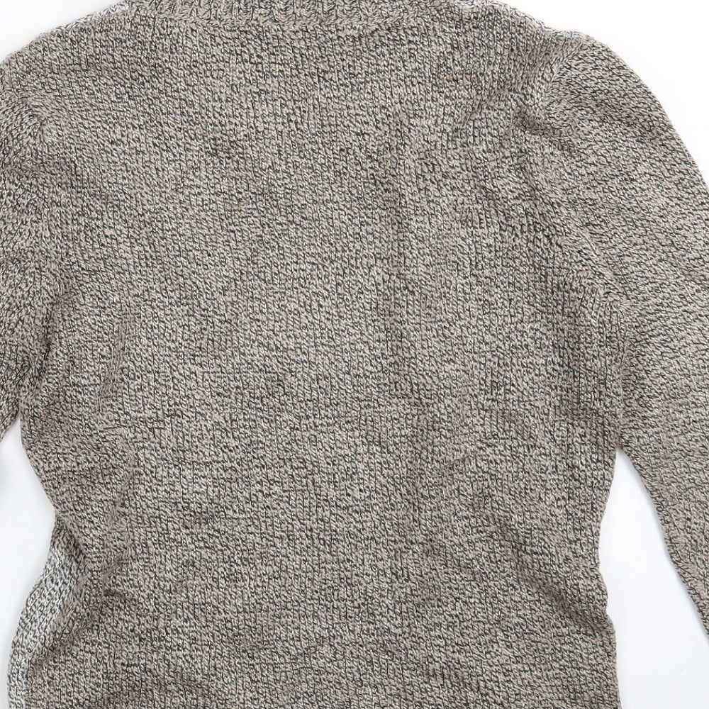 BM Womens Beige Pullover Jumper Size S