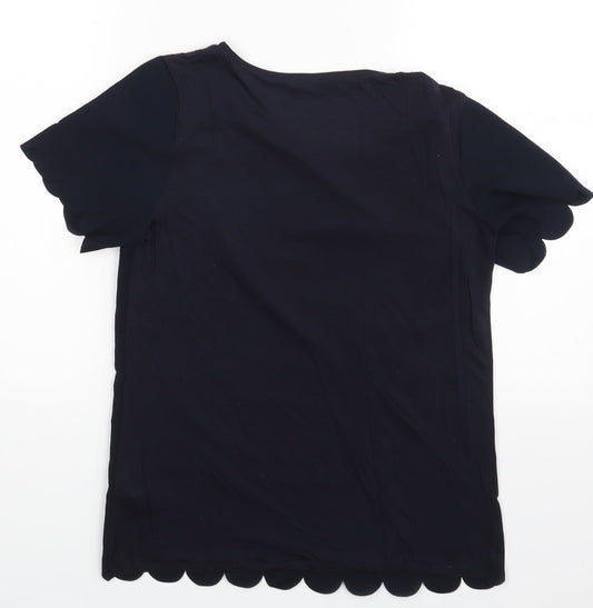 Dorothy Perkins Womens Blue Basic Blouse Size XS