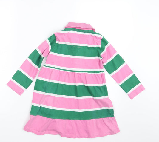 Lansdowne Girls Multicoloured Striped Basic T-Shirt Size 5-6 Years
