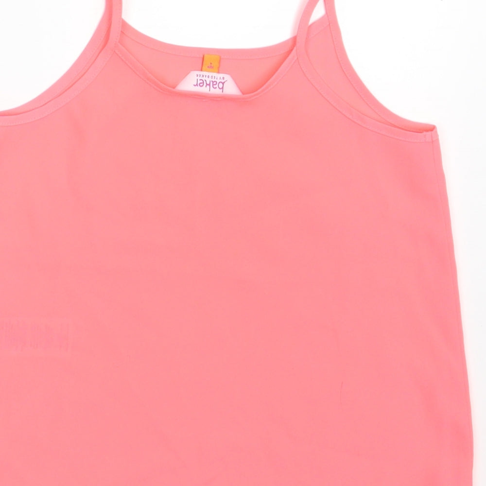 Debenhams Girls Pink Basic Tank Size 4 Years