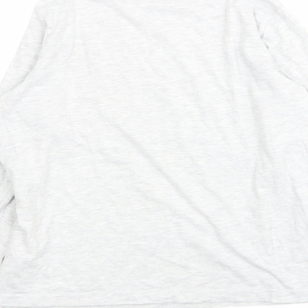 Brand and care label for avengers boys’ grey basic t-shirt, size 10-11, years