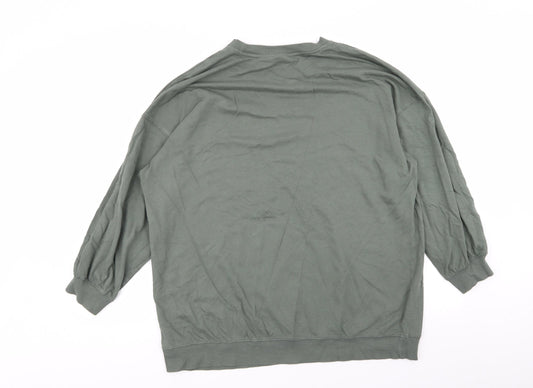 H&M Womens Green Jumper Size M