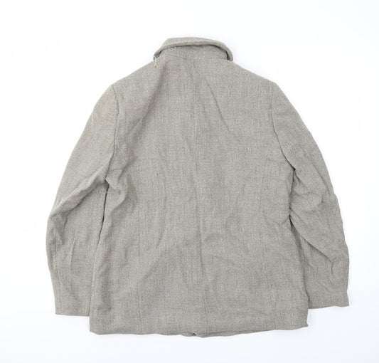 AMARANTO Womens Beige Jacket Coat Size 16