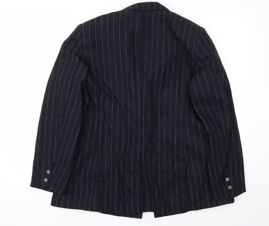 M&S Womens Blue Jacket Blazer Size 18