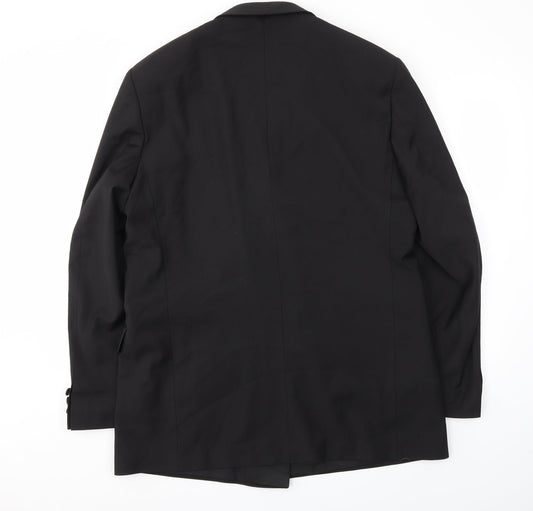 M&S Mens Black Jacket Blazer Size 42
