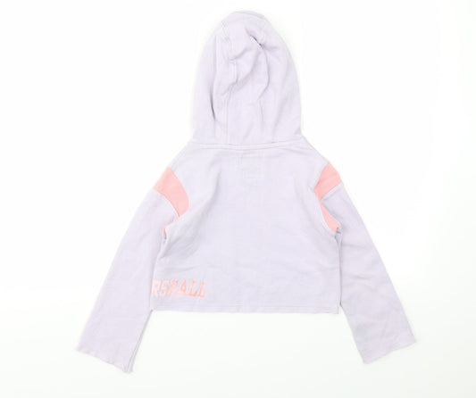 Franklin & Marshall Girls Purple Pullover Jumper Size 4-5 Years