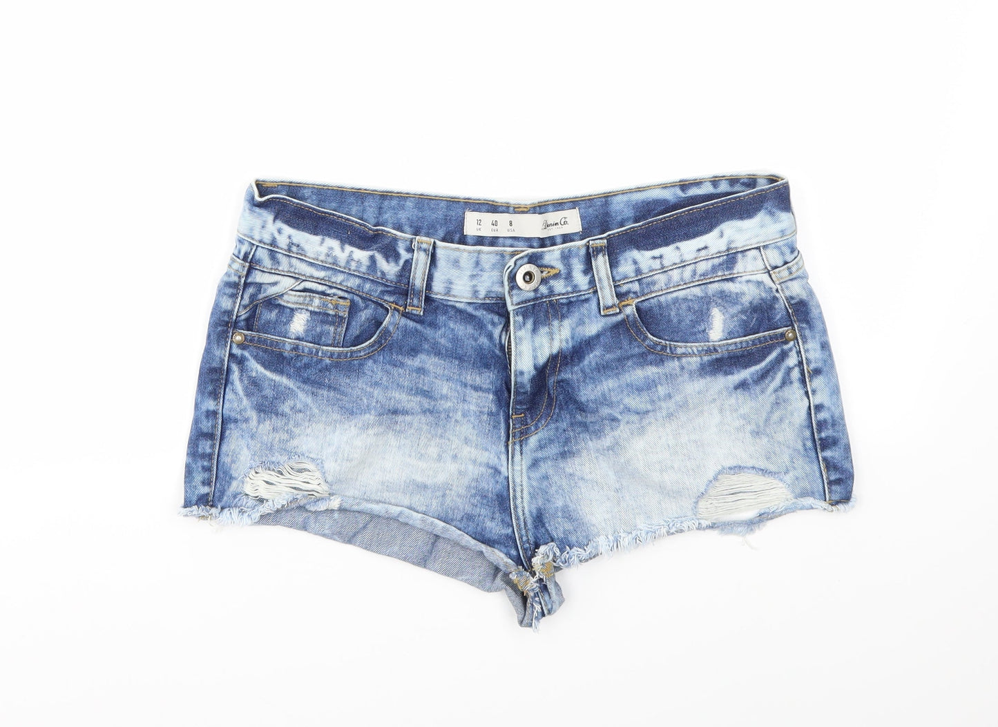 DEDNIM &CO Womens Blue   Cut-Off Shorts Size 12