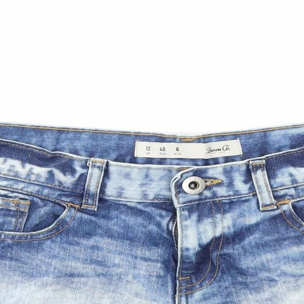 DEDNIM &CO Womens Blue   Cut-Off Shorts Size 12