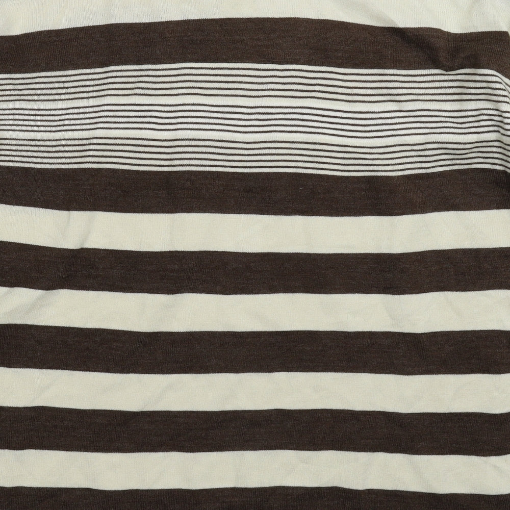 Done & Dusted Mens Multicoloured Striped Knit Pullover Jumper Size XL