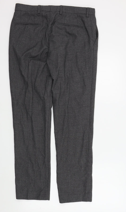 M&S Womens Grey Trousers Size 32 L30 in