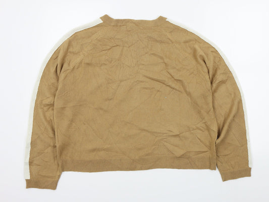 Brave Soul Womens Brown Pullover Jumper Size L