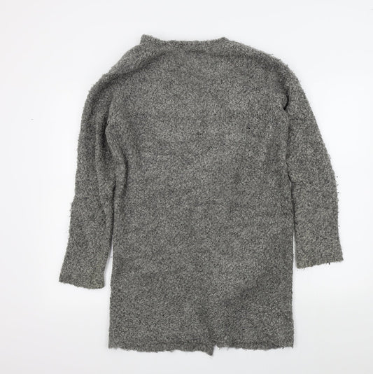 Papaya Womens Grey Cardigan Jumper Size S
