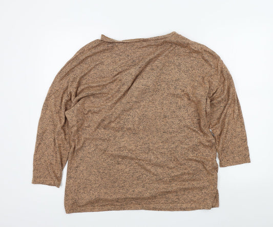 Preworn Womens Brown Pullover Jumper Size 18