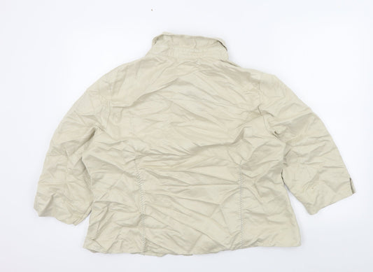 Bonmarché Womens Beige Basic Button-Up Size 20