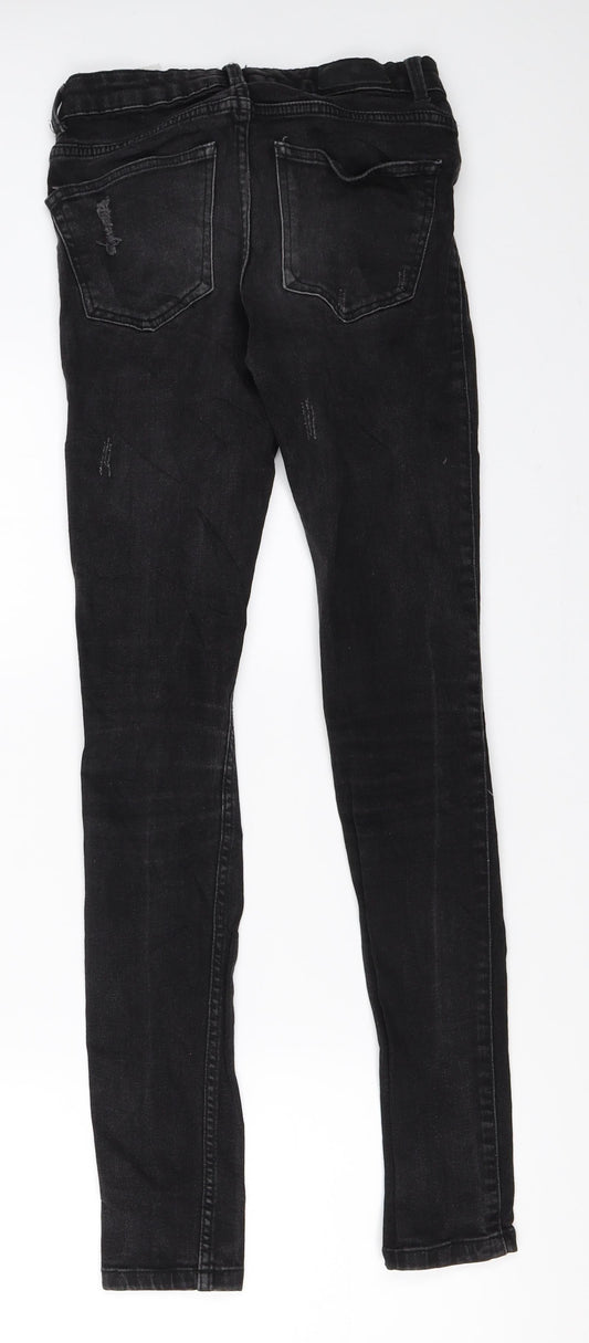 Vera Moda Womens Black Denim Skinny Jeans Size 25 in L30 in