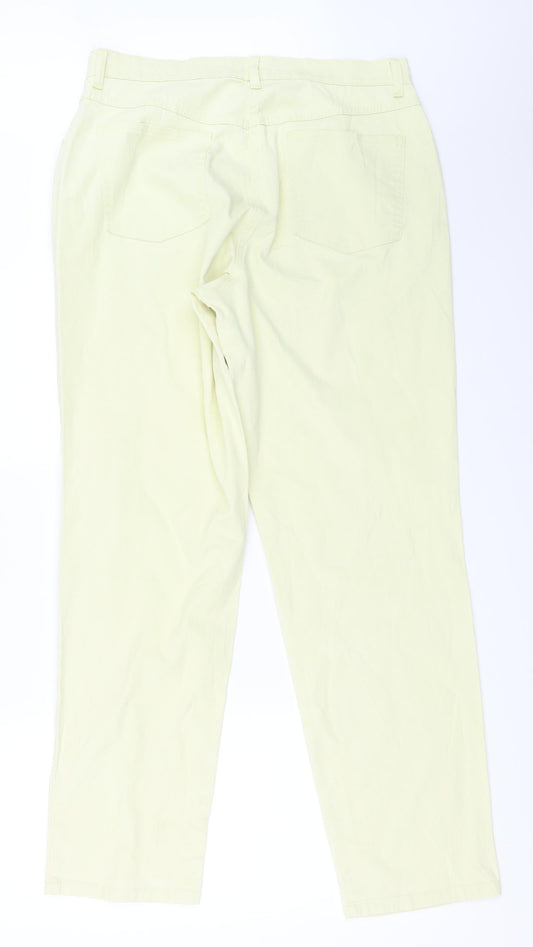 Mammut Womens Yellow   Straight Jeans Size 44 L31 in