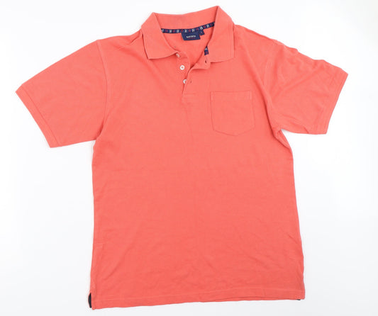 Haworth Mens Pink Polo Size L