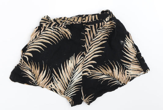 H&M Womens Black Hot Pants Shorts Size 6