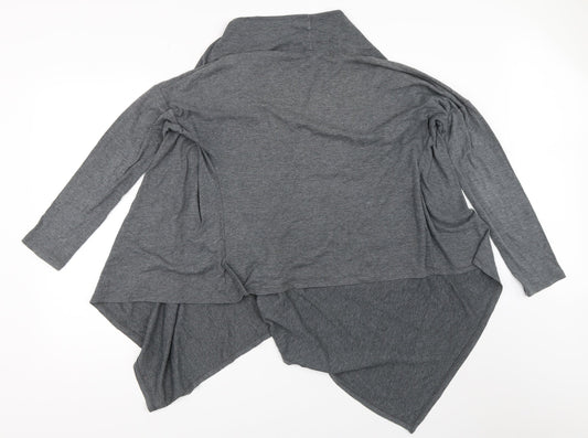 Marks and Spencer Womens Grey Cardigan Jumper Size 10