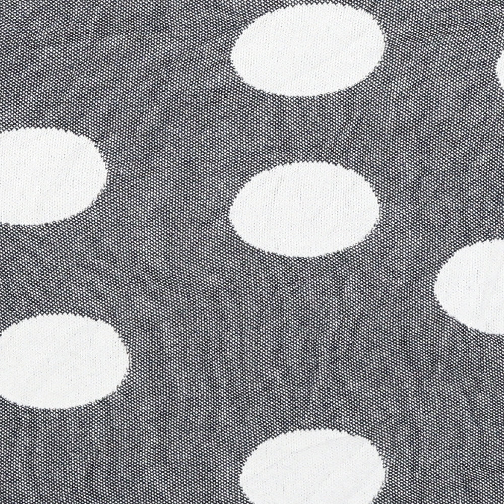M&S Womens Blue Polka Dot Pullover Jumper Size 18