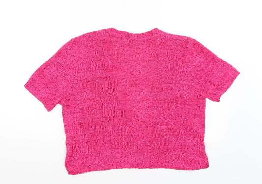 Savoir Womens Pink Wrap Jumper Size 12