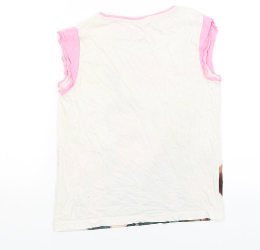Lilly & Dan Girls White Basic T-Shirt Size 9-10 Years - Despicable Me 3
