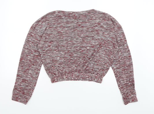 Miss Selfridge Womens Red Pullover Jumper Size 8
