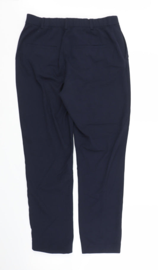 M&S Womens Blue Bloomer Trousers Size 12 L24 in