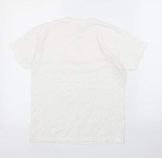 Fruit of the Loom Boys White Basic T-Shirt Size 10 Years