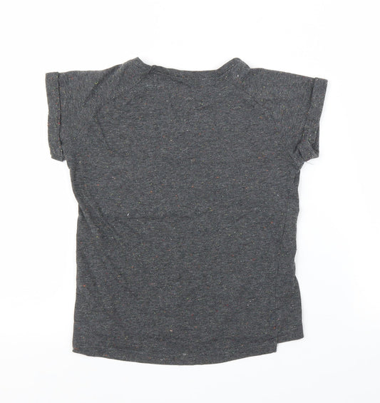 Young Dimension Girls Grey Basic T-Shirt Size 7-8 Years