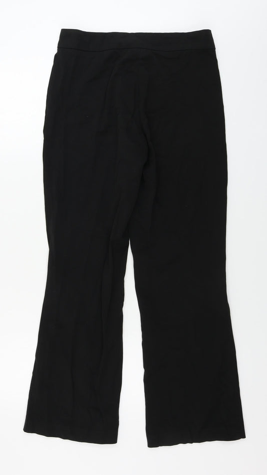 Avenue Womens Black Trousers Size 10 L26 in