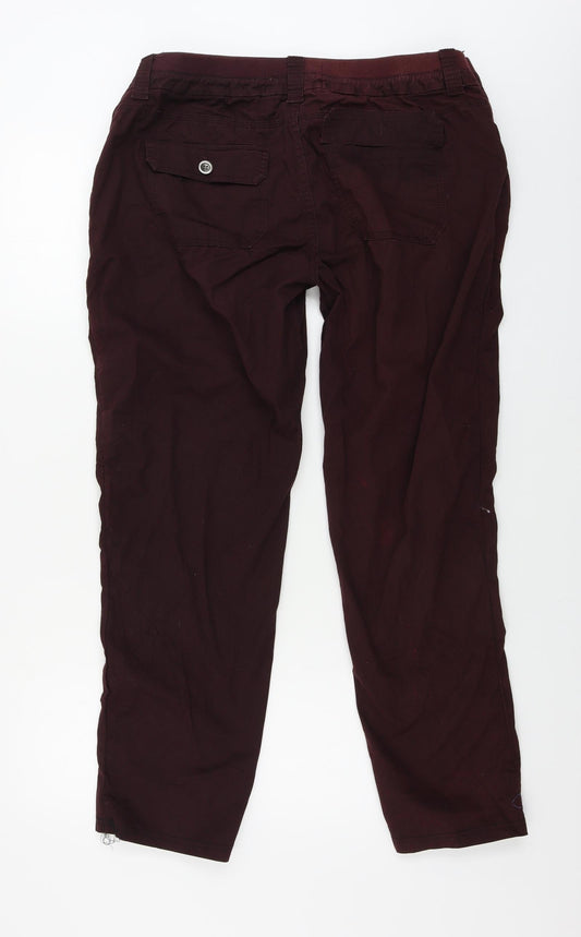 somona Womens Purple Trousers Size 16 L25 in