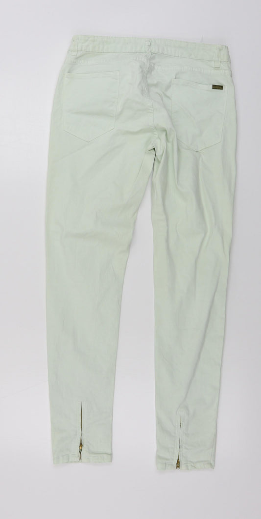 Preworn Womens Green Straight Jeans Size 28 in L25 in