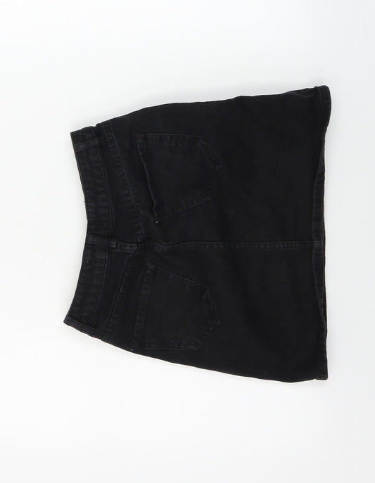 New Look Womens Black A-Line Skirt Size 6
