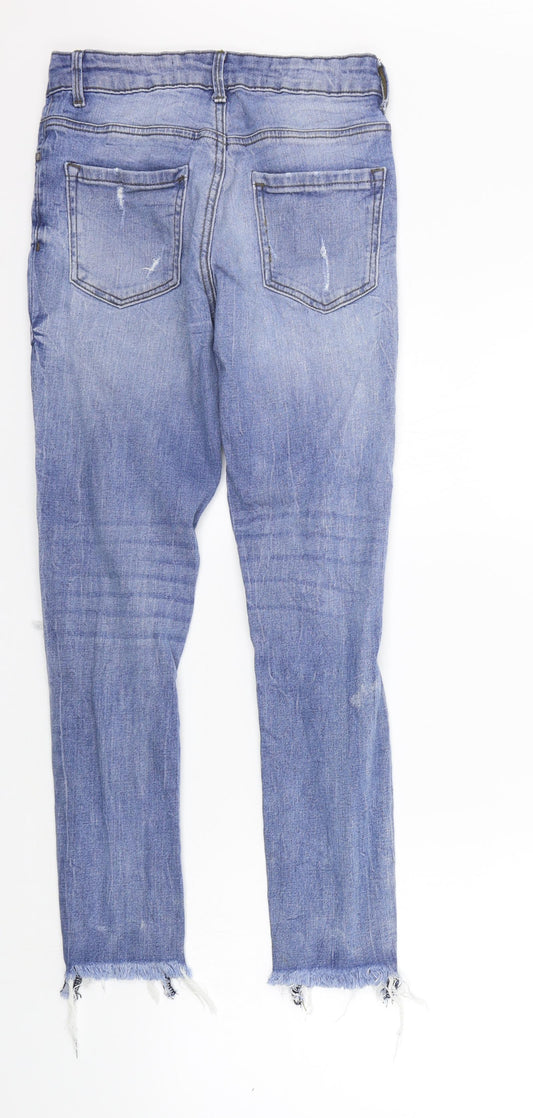 deniem co Womens Blue Skinny Jeans Size 8 L25 in