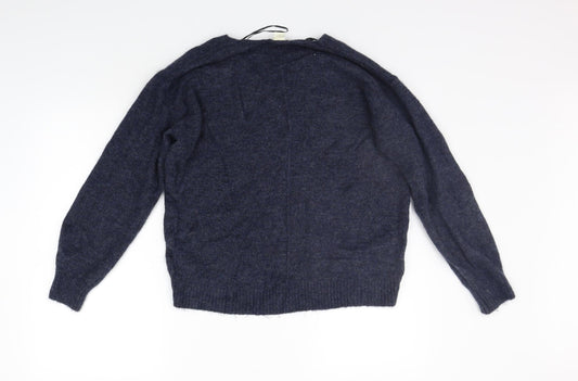 H&M Womens Blue Pullover Jumper Size XS
