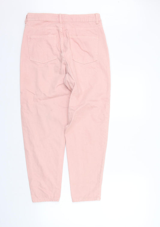 deniem co Womens Pink Straight Jeans Size 12 L25 in