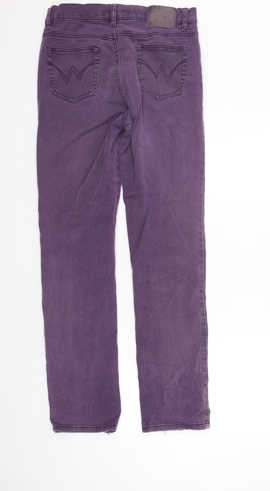 Max & Liu Womens Purple Trousers Size L L31 in
