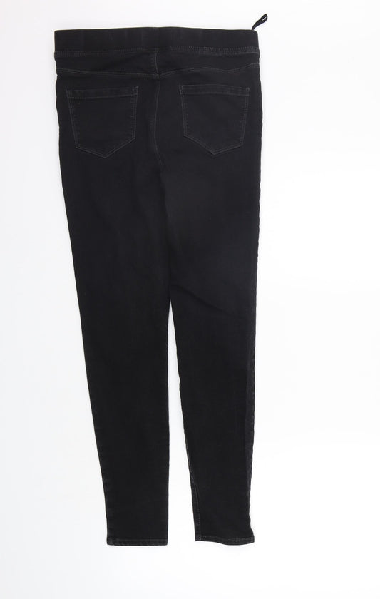 pe&co Womens Black Jegging Trousers Size 10 L27 in