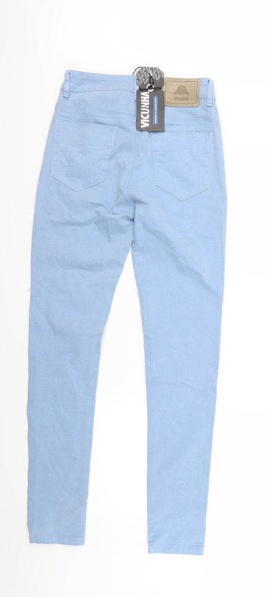 Vicunha Womens Blue Denim Skinny Jeans Size 27 in L26 in