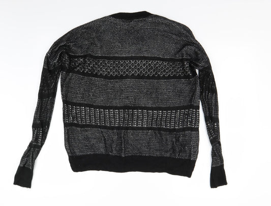 River Island Womens Black Pullover Jumper Size S - Paris London