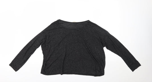New Look Womens Grey Basic Blouse Size 16