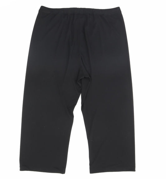 Chianti Womens Black Trousers Size 20 L28 in
