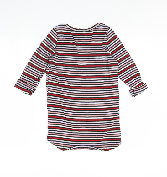 New Look Womens Multicoloured Striped Pullover Jumper Size 6