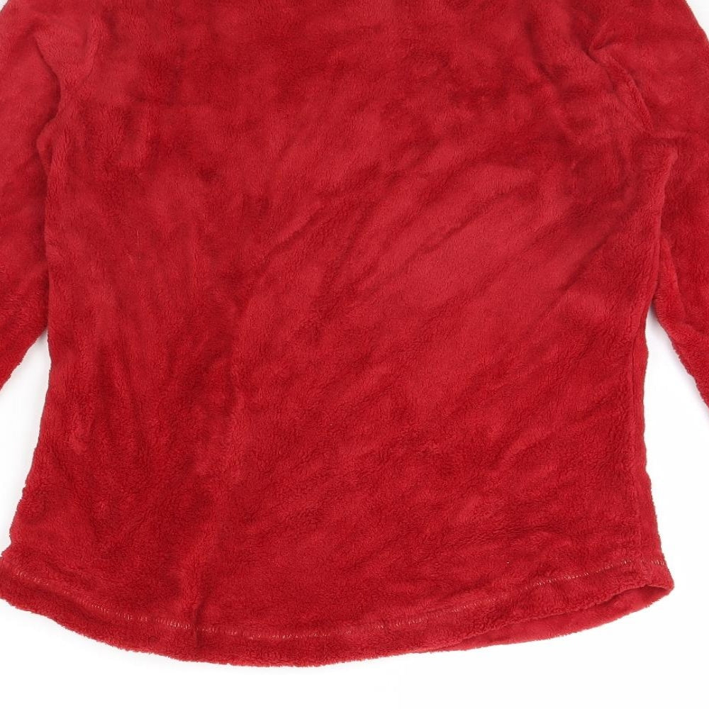 Brand and care label for Time To Dream women’s red solid cami pyjama top, size S, - penguin